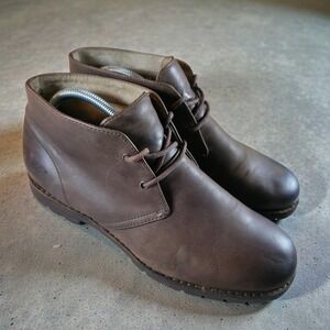UGG Men's Leighton Brown Leather Chukka Boots Size 9.5 Waterproof Soft Toe
